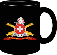 Load image into Gallery viewer, Army - 14th Field Artillery w Branch - Ribbon - Mug