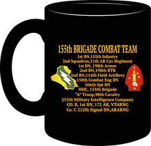 Load image into Gallery viewer, Army - 155th Brigade Combat Team Operation Iraqi Freedom with Unit Insignia Mug