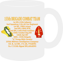 Load image into Gallery viewer, Army - 155th Brigade Combat Team Operation Iraqi Freedom with Unit Insignia Mug