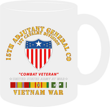 Load image into Gallery viewer, Army - 15th AG Co - 1st Cavalry Division - Vietnam Veteran with Vietnam Service Ribbons - Mug
