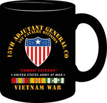 Load image into Gallery viewer, Army - 15th AG Co - 1st Cavalry Division - Vietnam Veteran with Vietnam Service Ribbons - Mug