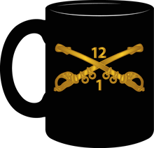 Load image into Gallery viewer, Army - 1st Battalion, 12th Cavalry Branch without Text - Mug