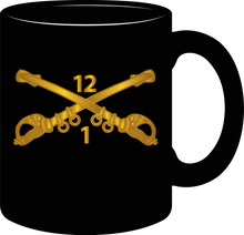 Load image into Gallery viewer, Army - 1st Battalion, 12th Cavalry Branch without Text - Mug