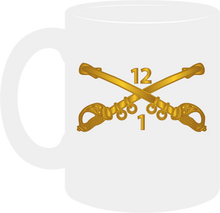 Load image into Gallery viewer, Army - 1st Battalion, 12th Cavalry Branch without Text - Mug