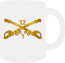 Load image into Gallery viewer, Army - 1st Battalion, 12th Cavalry Branch without Text - Mug