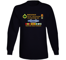 Load image into Gallery viewer, Army - 1st Battalion 14th Infantry - 4th Infantry Division - Rifleman - Private First Class - Vietnam Vet T Shirt, Hoodie and Long Sleeve