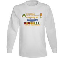 Load image into Gallery viewer, Army - 1st Battalion 14th Infantry - 4th Infantry Division - Rifleman - Private - Vietnam Vet T Shirt, Hoodie and Long Sleeve