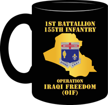 Load image into Gallery viewer, Army - 1st Battalion 155th Infantry - Operation Iraqi Freedom wtih Map - Mug