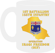 Load image into Gallery viewer, Army - 1st Battalion 155th Infantry - Operation Iraqi Freedom wtih Map - Mug