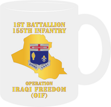 Load image into Gallery viewer, Army - 1st Battalion 155th Infantry - Operation Iraqi Freedom wtih Map - Mug