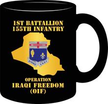 Load image into Gallery viewer, Army - 1st Battalion 155th Infantry - Operation Iraqi Freedom wtih Map - Mug