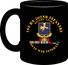 Load image into Gallery viewer, Army - 1st Battalion 502nd Infantry - Desert Storm with Service Ribbons - Mug