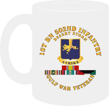Load image into Gallery viewer, Army - 1st Battalion 502nd Infantry - Desert Storm with Service Ribbons - Mug