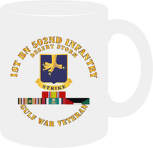 Load image into Gallery viewer, Army - 1st Battalion 502nd Infantry - Desert Storm with Service Ribbons - Mug