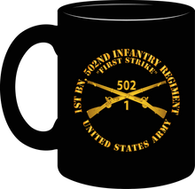 Load image into Gallery viewer, Army - 1st Battalion 502nd Infantry Regiment - First Strike - Infantry Branch - Mug