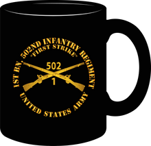 Load image into Gallery viewer, Army - 1st Battalion 502nd Infantry Regiment - First Strike - Infantry Branch - Mug