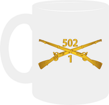 Load image into Gallery viewer, Army - 1st Battalion 502nd Infantry Regiment - Infantry Branch- Mug