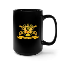 Load image into Gallery viewer, Black Mug 15oz - Army - 1st Cavalry Regiment w Br - Ribbon