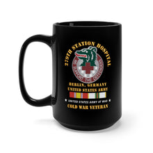 Load image into Gallery viewer, Black Coffee Mug 15oz - Army - 279th Station Hospital - Berlin, Germany w COLD SVC X 300