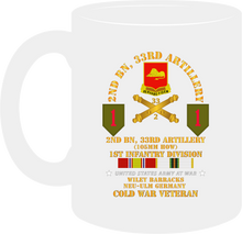 Load image into Gallery viewer, Army - 2nd Battalion 33rd Artillery - 1st Infantry Division - Germany with COLD Service Ribbons - Mug