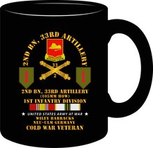Load image into Gallery viewer, Army - 2nd Battalion 33rd Artillery - 1st Infantry Division - Germany with COLD Service Ribbons - Mug