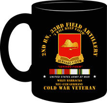 Load image into Gallery viewer, Army - 2nd Battalion 33rd Field Artillery - New Ulm Germany with Cold War Service Ribbons - Mug