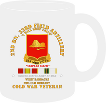 Load image into Gallery viewer, Army - 2nd Battalion 33rd Field Artillery - New Ulm Germany with Cold War Service Ribbons - Mug