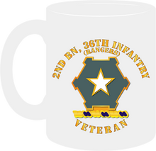 Load image into Gallery viewer, Army - 2nd Battalion 36th Infantry Distinctive Unit Insignia - Rangers - Veteran - Mug