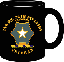 Load image into Gallery viewer, Army - 2nd Battalion 36th Infantry Distinctive Unit Insignia - Rangers - Veteran - Mug