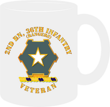Load image into Gallery viewer, Army - 2nd Battalion 36th Infantry Distinctive Unit Insignia - Rangers - Veteran - Mug