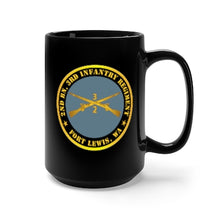 Load image into Gallery viewer, Black Mug 15oz - Army - 2nd Bn 3rd Infantry Regiment - Ft Lewis, WA w Inf Branch