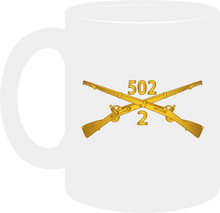 Load image into Gallery viewer, Army - 2nd Battalion 502nd Infantry Regiment - Infantry Branch- Mug