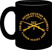 Load image into Gallery viewer, Army - 2nd Battalion 502nd Infantry Regiment - Strike Force - Infantry Branch - Mug