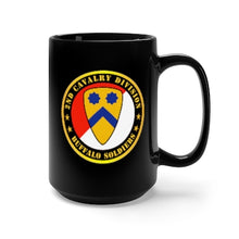 Load image into Gallery viewer, Black Mug 15oz - Army - 2nd Cavalry Division - Buffalo Soldiers