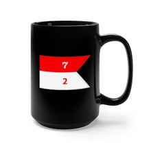 Load image into Gallery viewer, Black Mug 15oz - Army - 2nd Squadron, 7th Cavalry Guidon