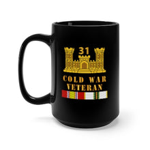 Load image into Gallery viewer, Black Mug 15oz - Army - 31st Engineer Battalion - ENG Branch - Cold War Vet w COLD SVC