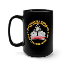Load image into Gallery viewer, Black Mug 15oz - Army - 31st Engineer Battalion - We Demonstrate - Ft Leonard Wood, MO