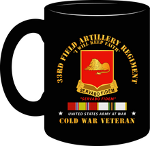 Load image into Gallery viewer, Army - 33rd Field Artillery Regiment with Cold War Service Ribbons - Mug
