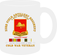 Load image into Gallery viewer, Army - 33rd Field Artillery Regiment with Cold War Service Ribbons - Mug