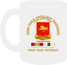 Load image into Gallery viewer, Army - 33rd Field Artillery Regiment, with Cold War, Vietnam Service Ribbon - Mug