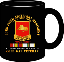 Load image into Gallery viewer, Army - 33rd Field Artillery Regiment with Cold War Service Ribbons - Mug