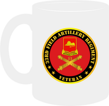 Load image into Gallery viewer, Army - 33rd Field Artillery Regiment, Veteran - Mug