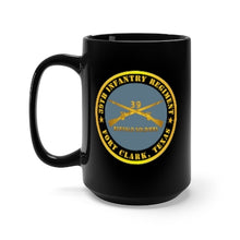 Load image into Gallery viewer, Black Mug 15oz - Army - 39th Infantry Regiment - Buffalo Soldiers - Fort Clark, TX w Inf Branch