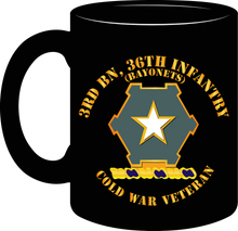 Load image into Gallery viewer, Army - 3rd Battalion 36th Infantry Distinctive Unit Insignia - Bayonets - Cold War Veteran - Mug