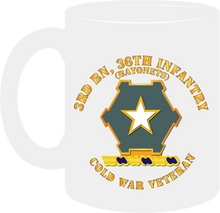 Load image into Gallery viewer, Army - 3rd Battalion 36th Infantry Distinctive Unit Insignia - Bayonets - Cold War Veteran - Mug