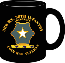 Load image into Gallery viewer, Army - 3rd Battalion 36th Infantry Distinctive Unit Insignia - Bayonets - Cold War Veteran - Mug