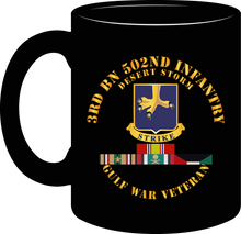 Load image into Gallery viewer, Army - 3rd Battalion 502nd Infantry - Desert Storm with Service Ribbons- Mug