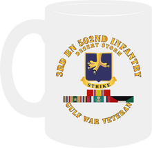Load image into Gallery viewer, Army - 3rd Battalion 502nd Infantry - Desert Storm with Service Ribbons- Mug