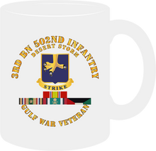 Load image into Gallery viewer, Army - 3rd Battalion 502nd Infantry - Desert Storm with Service Ribbons- Mug