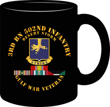 Load image into Gallery viewer, Army - 3rd Battalion 502nd Infantry - Desert Storm with Service Ribbons- Mug